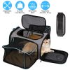 Expandable Pet Carrier Airline Approved Dog Collapsible Soft Bag Removable Fleece Pad Pockets Breathable Mesh Adjustable