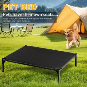 Elevated Dog Bed Breathable Mesh Steel Frame Raised Cooling Moisture Resistant Outdoor Portable CCS