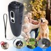 Ultrasonic Anti Bark Handheld Trainer LED Flashlight 25KHz Safe Effective Correction Compact All Sizes Puppy
