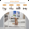 Dog Gate High White Safety Barrier Door Extensions CCS