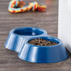 Vibrant Life Dog Double Diner Medium-Sized Bowls Blue