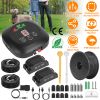 Underground Electric Dog Fence System Waterproof Rechargeable Collars Adjustable Signal Range Multiple Dogs Training Boundary Kit