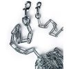 Prevue Tie-Out Chain Medium Duty 10 Foot Zinc Plated Steel Dual Swivel Snap Hooks
