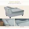 Luxury Dog Bed Soft Foam Couch Hidden Storage Small Grey CCS