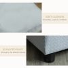 Luxury Dog Bed Soft Foam Couch Hidden Storage Small Grey CCS