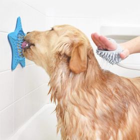 Starfish Suction Cup Licking Pad Plate Dog Slow Feed Bowl