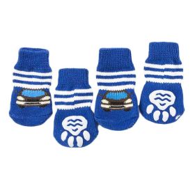 4 Pcs Dogs Socks Cute Paw Protection Indoor Wear
