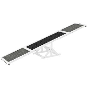 PawHut Wooden Dog Agility Seesaw Training Exercise Weather Resistant