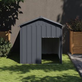 Dog House Anthracite Galvanized Steel Medium Durable House Security Safety
