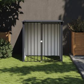 Dog House Black Galvanized Steel Large Durable