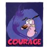 Cartoon Network's Courage the Cowardly Dog Silk Touch Throw Blanket, 50" x 60", Face Your Fears
