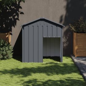 Dog House Anthracite Roof Galvanized Steel Safe Heavy Duty Sturdy