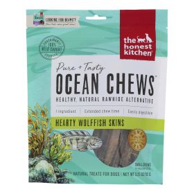 The Honest Kitchen Beams Smalls Wolffish Skin Treats Healthy Natural High Protein Grain Free Chews Promote Dental Health All Dog Breeds