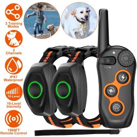 Dog Training Collar Remote Rechargeable Electronic Shock