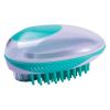 Pet Life Swasher Bath Brush Shampoo Dispensing Massage Scrubber One Handed Gentle Durable Ergonomic Bathing Tool