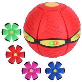 Ball with 4 Flying Saucers Electric Colorful Flying Toy UFO Ball LED Lights Outdoor Dog Toy