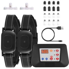 Dog Training Collar Wireless Fence Waterproof Beep Vibration Electric Shock Fence System 3 Channels Rechargeable