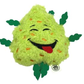 My Name is Bud Funny Squeaky Weed Dog Toy Cute Stuffed Parody Pot Nug Bud Cool Plush 420 Novelty Gift