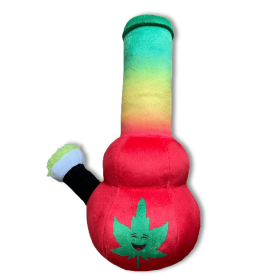 My Name is Bo da Bong Funny Squeaky Weed Dog Toy Cute Stuffed Parody Rasta Pot Bong Cool Plush 420 Novelty Gift