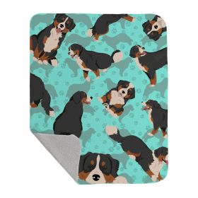 Bernese Mountain Dog Quilted Throw Blanket Heavyweight Coverlet Travel Ready Cozy Gift Dog Lovers Soft Cozy