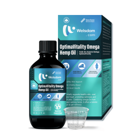 OptimaVitality Omega Hemp Oil Dogs Supports Skin Coat Joint Health Overall Wellness