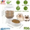 Dog Feeder Self-Dispensing Gravity Food Dispenser Automatic PP Detachable Easy Cleaning Convenient Durable