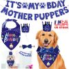 iMounTEK — Dog Birthday Party Kit — Banner Hat Bandana Bowtie Festive Puppy Celebration Decor Memorable Star Theme