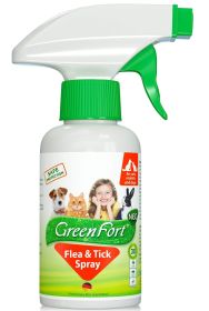 GreenFort Bio Flea and Tick Control Spray Dogs Plant Based 24 7 Protection Essential Oil Pest Defense Natural Safe Daily Use
