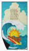 Caroline’s Treasures Surfer Dog Ruby Cavalier Spaniel Beach Towel Oversized Premium Quick Dry Plush Vibrant Soft Pool Blanket Bath Design