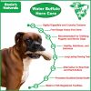 Water Buffalo Horn Inner Core Dog Chew 100 Percent Natural High Protein Long Lasting Grain Free Dental Support Design