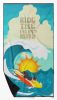 Surfer Dog Longhair Black Tan Chihuahua Premium Beach Towel Oversized Towel Beach Blanket, Pool, Beach Essentials, Yoga, Premium Bath Towel