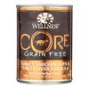 Wellness Turkey Chicken Liver Wet Dog Food 12.5oz Case Grain Free High Protein Natural Nutrition Balanced Healthy Adult Meal Design