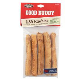 Castor and Pollux Good Buddy Chicken Flavor Rawhide Sticks 5 Inch 5 per Pack USA Made Natural Healthy Long Lasting Chews Durable Rawhide