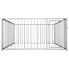 Dog Kennel Silver Steel 78.7x78.7x39.4 in Durable Dog Kennel