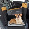 Waterproof Dog Car Seat Cover Hammock Style Mesh Window Safety Belt Non-Slip Washable Quick Install Flowing Air