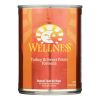 Wellness Grain Free Turkey Sweet Potato Wet Dog Food Case 12 Natural High Protein Balanced Nutrition Real Ingredients Homestyle Design