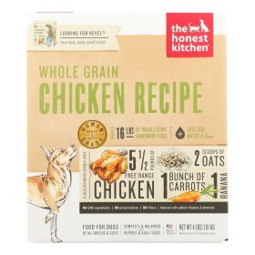 The Honest Kitchen Revel Whole Grain Chicken Human Grade Dehydrated Dog Food Free Range Chicken 4lb USA Made Formula