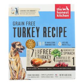 Honest Kitchen Embark Grain Free Turkey Dog Food 4 Lb Natural Human Grade Nutrition Premium Ingredients