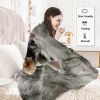 Schnauzer Flannel Velvet Blanket Cozy Soft Warm Puppy Dog Throw Breathable Durable Versatile