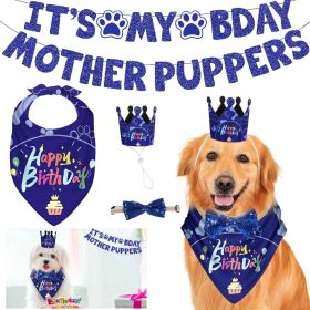 iMounTEK Dog Birthday Party Kit Banner Hat Bandana Bowtie Festive Puppy Celebration Decor Memorable Star Theme