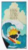 Caroline’s Treasures Surfer Dog Border Collie Beach Towel Oversized Plush Quick Dry Premium Bath Pool Blanket Vibrant Soft Design