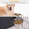 Stainless Steel Dog Bowl Clamp Holder Cage Feeder Removable Anti Moving Secure Food Water Feeding Bowl Easy Clean for Crates