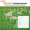Electric Fence Netting Kit Livestock Containment Predator Deterrent Solar Compatible Farm Protection System 150ft Durable Outdoor