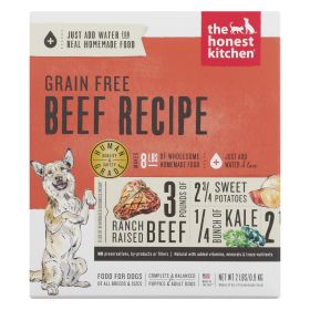 The Honest Kitchen Love Grain Free Beef Dehydrated Dog Food 2lb Case Non GMO High Protein Real Ingredients Balanced Daily Nutrition Design