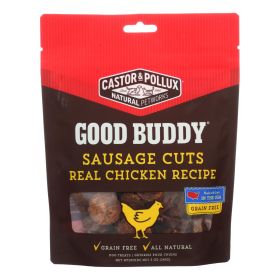 Castor and Pollux Good Buddy Chicken Sausage Cuts Dog Treats 5oz Healthy Natural Grain Free Real Meat Protein Fresh Tasty Chewy Snack