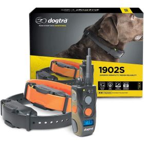 Dogtra 1902S Dual Receiver Remote Training System Waterproof High Power 34 Mile Range Rapid Charge Batteries LCD Display Reliable