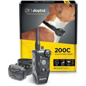 Dogtra 200C Waterproof Compact Remote Training System with High Performance Pager for Small Medium Dogs