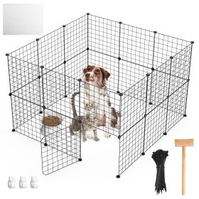 Playpen Dog Metal Small Medium Puppy Cage Wire Fence Door