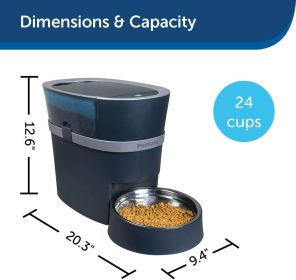 PetSafe Smart Feed Automatic Dog Feeder Wi-Fi Enabled App Controlled 24 Cups
