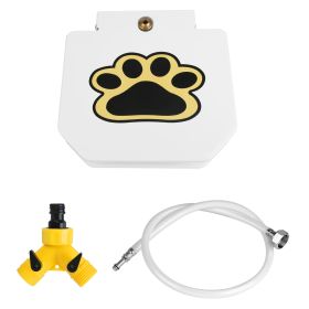 Dog Water Fountain Pedal Activated Hose Fresh Pressure Splitter Locking Outdoor Parasite Free Clean Puppy